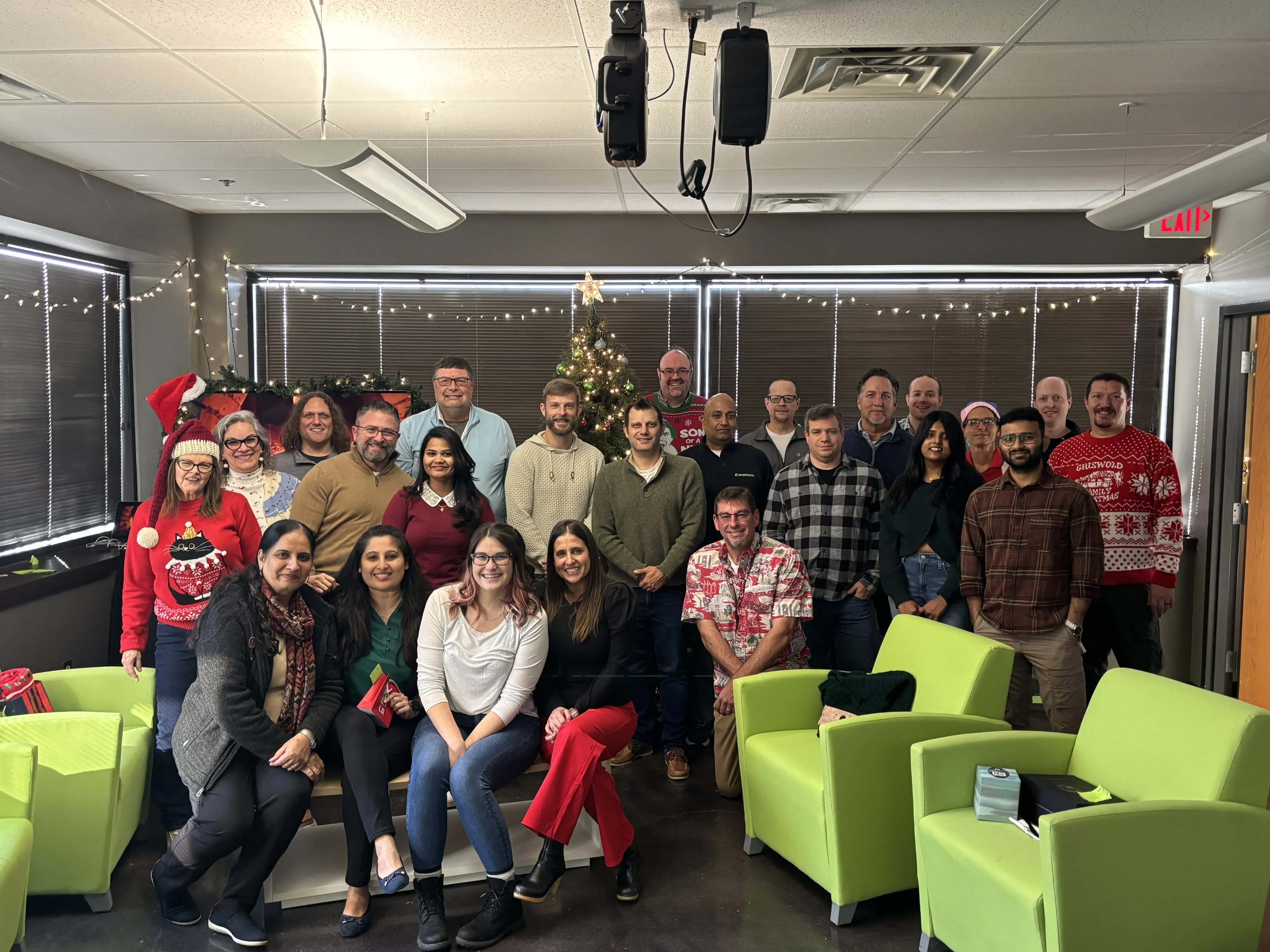 The Dayton team at the 2025 holiday party